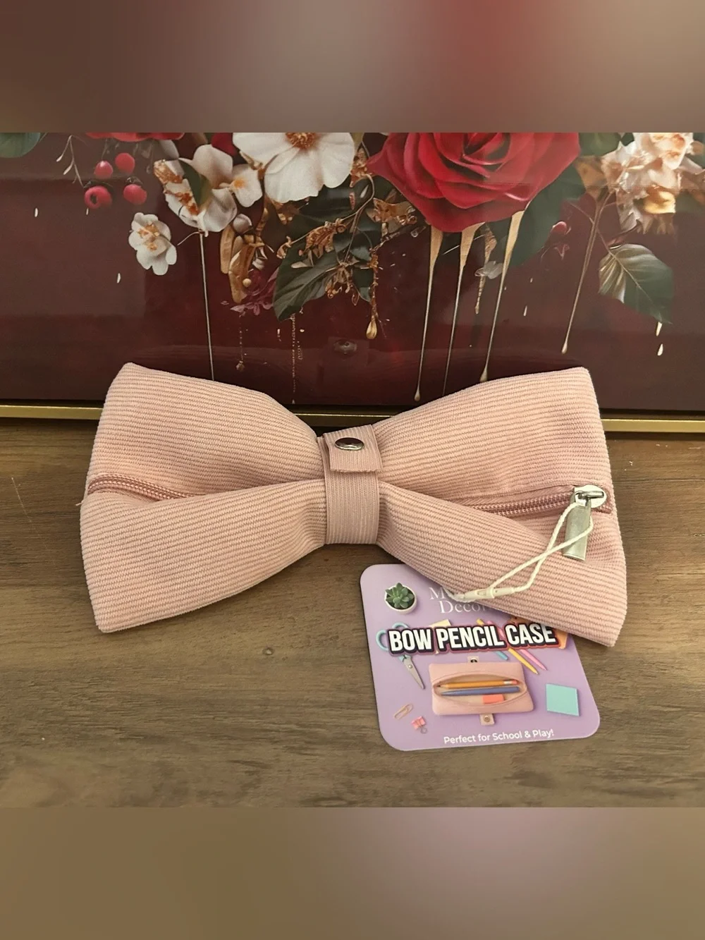 Kids Bow Pencil Case - Pink